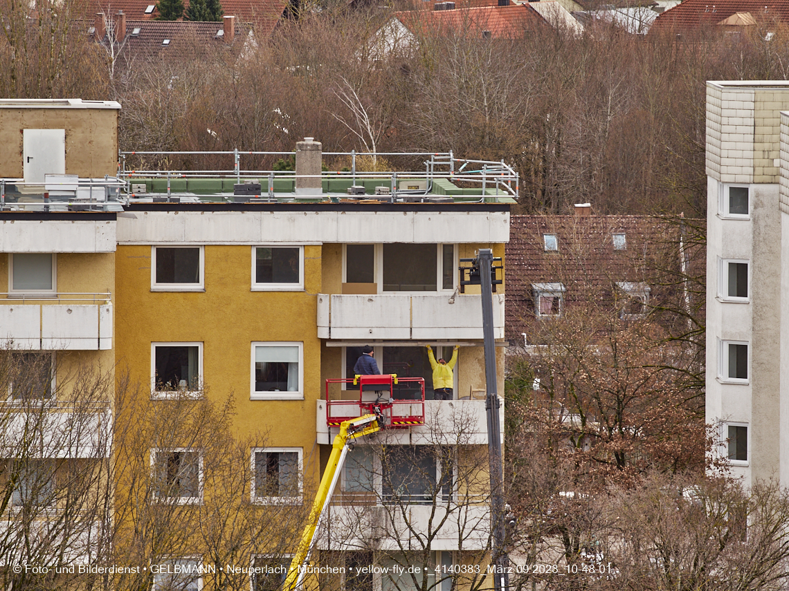 09.03.2023 - Fassadensanierung und Balkonentfernung am Karl-Marx-Ring 57c